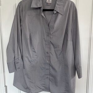 Worthington Gray Button Down Shirt